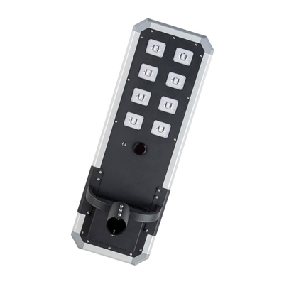 Casement en aluminium moulé sous pression Tout en une lumière solaire 80w 100w 120w pour la route haute ou le parking