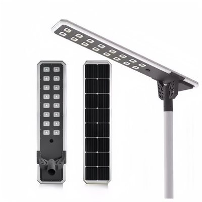 Casement en aluminium moulé sous pression Tout en une lumière solaire 80w 100w 120w pour la route haute ou le parking