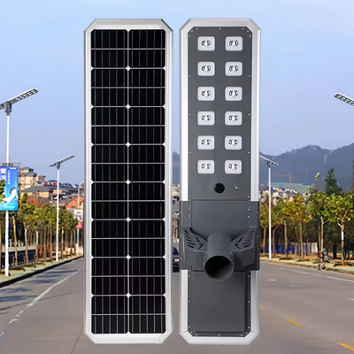 Casement en aluminium moulé sous pression Tout en une lumière solaire 80w 100w 120w pour la route haute ou le parking