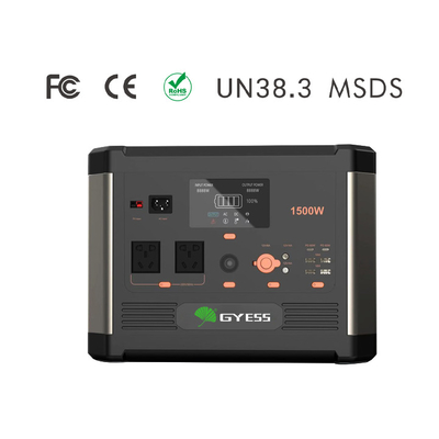 station portative de puissance de la batterie 1.5kw avec le panneau solaire