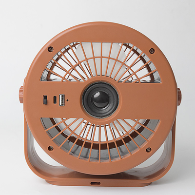 Ventilateur de table portable USB à commande à distance rechargeable avec lumière de nuit pour camping ou usage familial