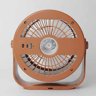 Ventilateur de table portable USB à commande à distance rechargeable avec lumière de nuit pour camping ou usage familial
