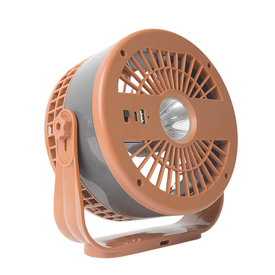Ventilateur de table portable USB à commande à distance rechargeable avec lumière de nuit pour camping ou usage familial