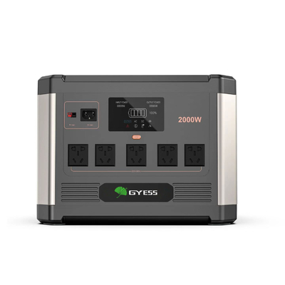 Alimentation de véhicule de grande capacité 2000w avec plusieurs méthodes de charge