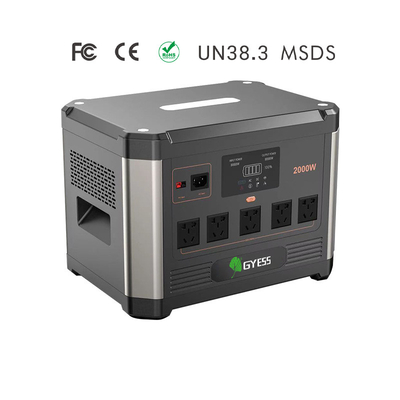 Alimentation de véhicule de grande capacité 2000w avec plusieurs méthodes de charge