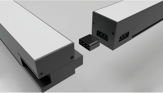 Combinaison gratuite LED Lumière linéaire jusqu'à 1000w avec connecteur pour immeuble de bureaux Centre commercial