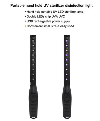 Alumium portatif a mené la durée germicide de l'alimentation d'énergie de la lampe SMD 2835 USB IP44 8000H