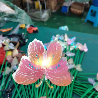 Lumière solaire de fleur de taille de Cri70 1m 1.2m pour le parc de vacances