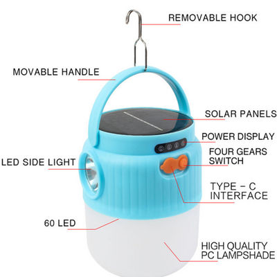 Type vitesses rechargeables solaires campantes rapides superbes de lumière de la charge 20w de C 4