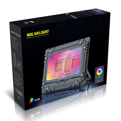 Lumière d'inondation solaire de Bluetooth 60w RVB IP66 pour la partie de famille de jardin de yard