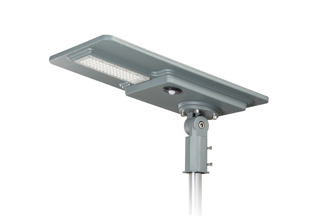 Réverbère solaire extérieur du jardin Ip65 220v en aluminium imperméable 5000k Dc24v 80w tout dans un