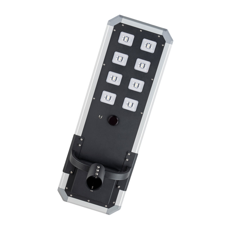 Casement en aluminium moulé sous pression Tout en une lumière solaire 80w 100w 120w pour la route haute ou le parking