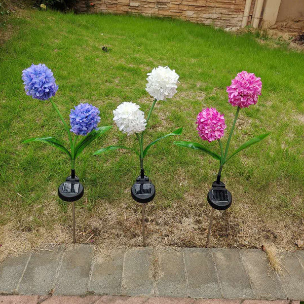 Lumière solaire de fleur de paysage de LED avec la conception différente pour la décoration de yard
